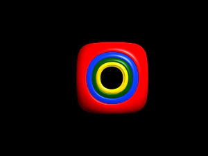 chamfered hollow cube 3D Model
