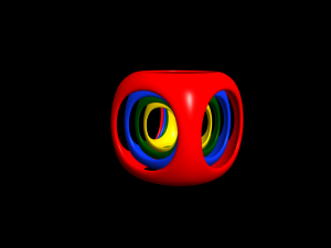 chamfered hollow cube Model 3D