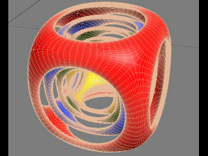 chamfered hollow cube 3D Model