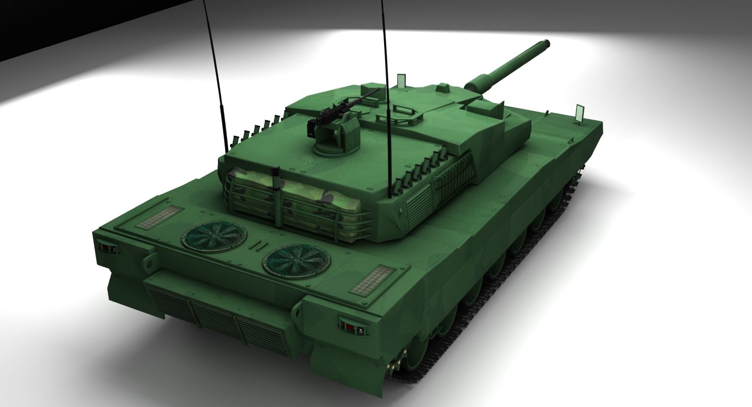 Altay Tank ing Army 3D Model in Tank 3DExport
