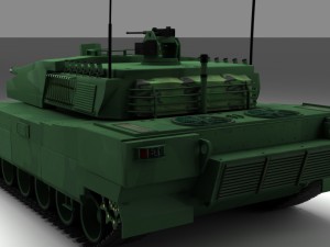 altay tank ing army 3D Model