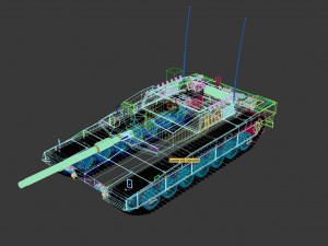 altay tank ing army 3D Model