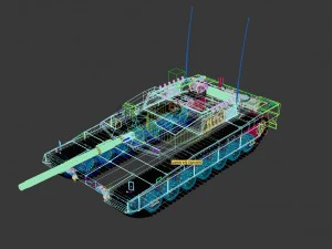 altay tank ing army 3D Model