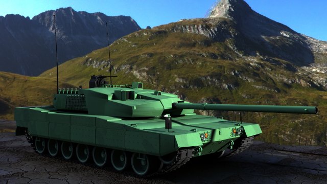 altay tank ing army 3D Model .c4d .max .obj .3ds .fbx .stl .blend 
