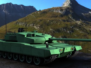altay tank ing army Model 3D