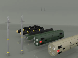 missile cirit and umtas 3D Model
