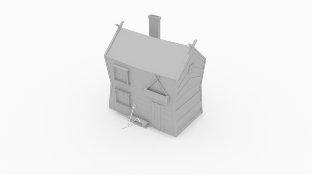 fantasy house 3D Model .c4d .max .obj .3ds .fbx .stl .blend 
