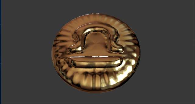 zodiak sign libra coin 3d print model 3D-printmodel .c4d .max .obj .3ds .fbx .stl .blend 