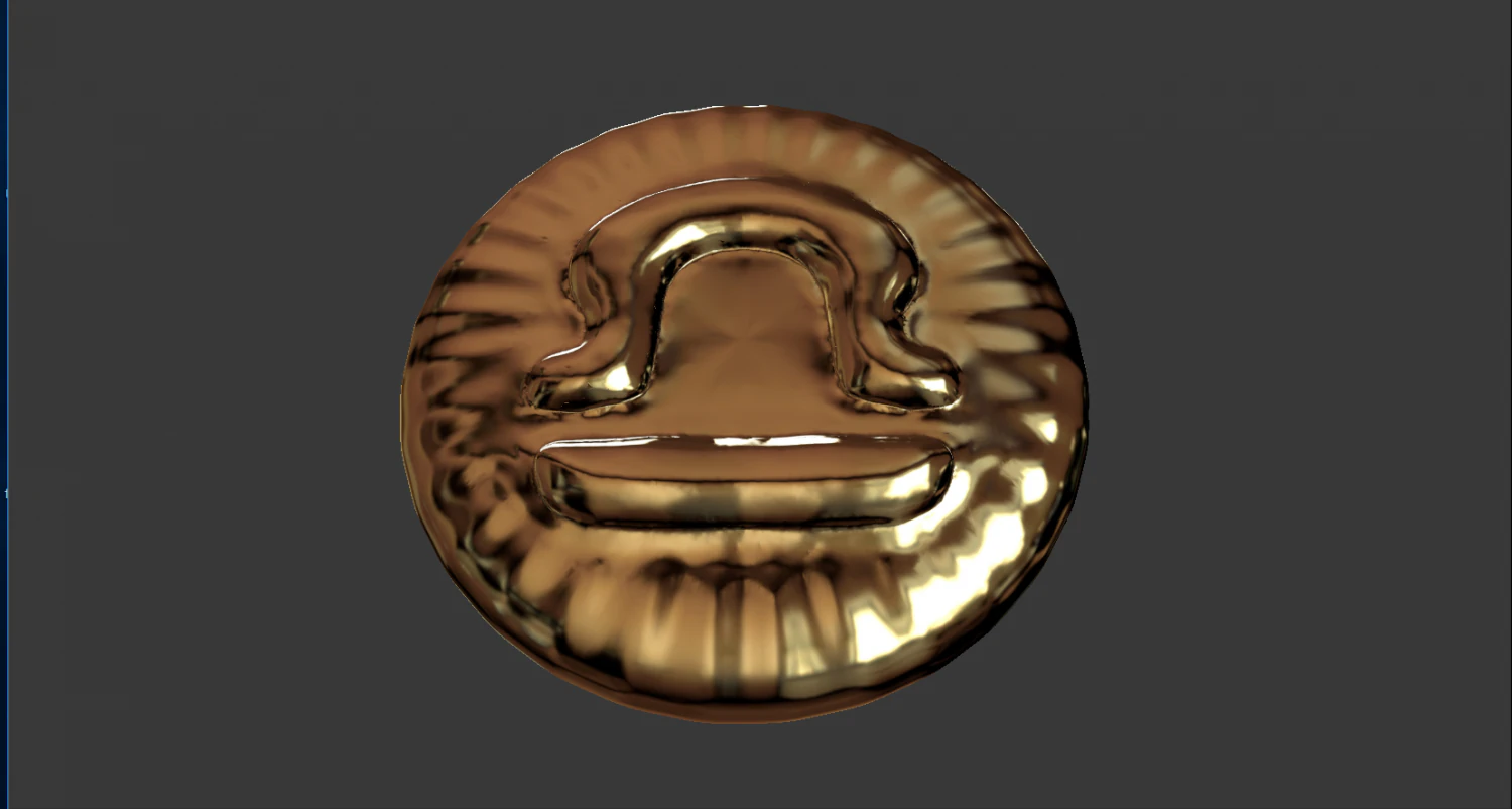 zodiak sign libra coin 3d print model 3D Print Model .c4d .max .obj .3ds .fbx .stl .blend