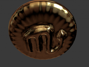 zodiak sign scorpio coin 3d print model 3D Print Model