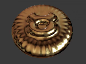 zodiak sign taurus coin 3d print model 3D Print Model