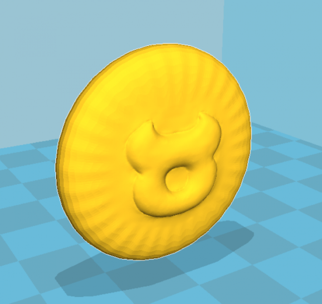 Download zodiak sign taurus coin 3d print model 3D Model