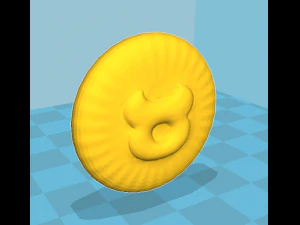 zodiak sign taurus coin 3d print model 3D Print Model