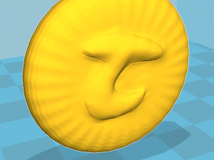 zodiak sign capricorn coin 3d print model Modelo de Impressão 3D