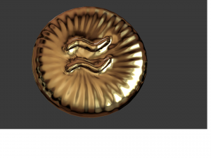 zodiak sign aquarius coin 3d print model 3D Print Model