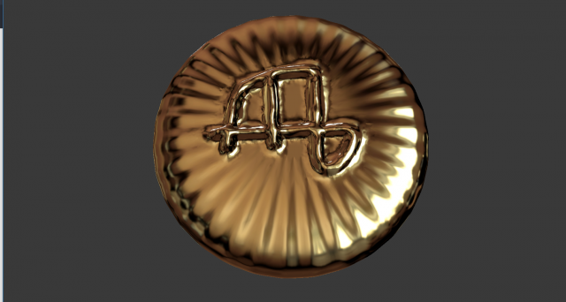 zodiak sign virgo coin 3d print model 3D Baskı Modeli .c4d .max .obj .3ds .fbx .stl .blend 