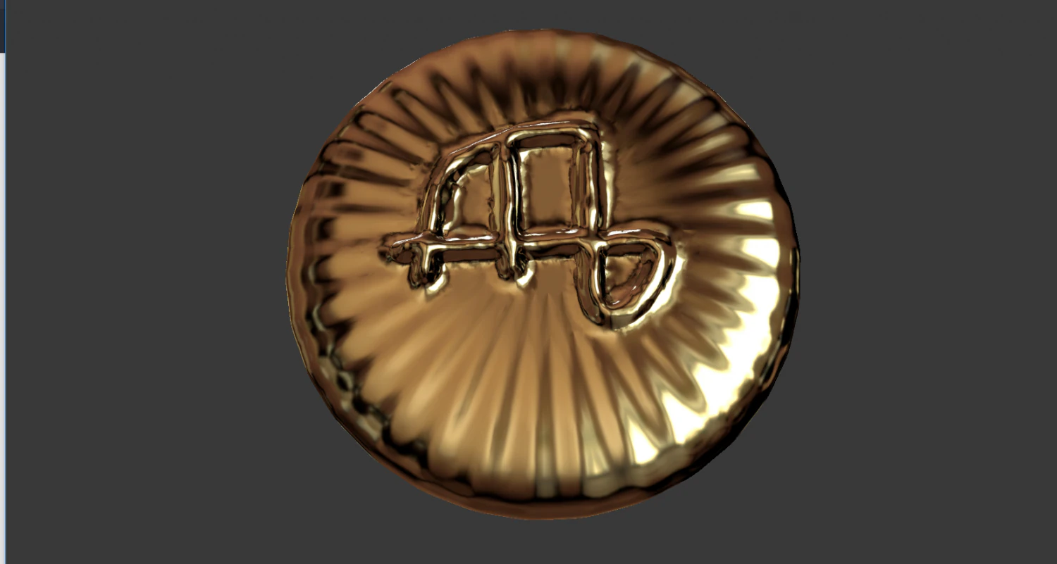 zodiak sign virgo coin 3d print model 3D Print Model .c4d .max .obj .3ds .fbx .stl .blend