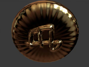 zodiak sign virgo coin 3d print model 3D Print Model