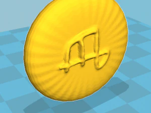 zodiak sign virgo coin 3d print model 3D Print Model
