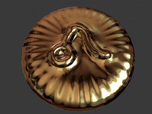 zodiak sign leo coin 3d print model 3D Print Model