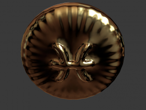 zodiak sign pisces coin 3d print model 3D प्रिंट मॉडल