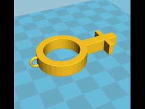 female symbol pendant 3D Print Model