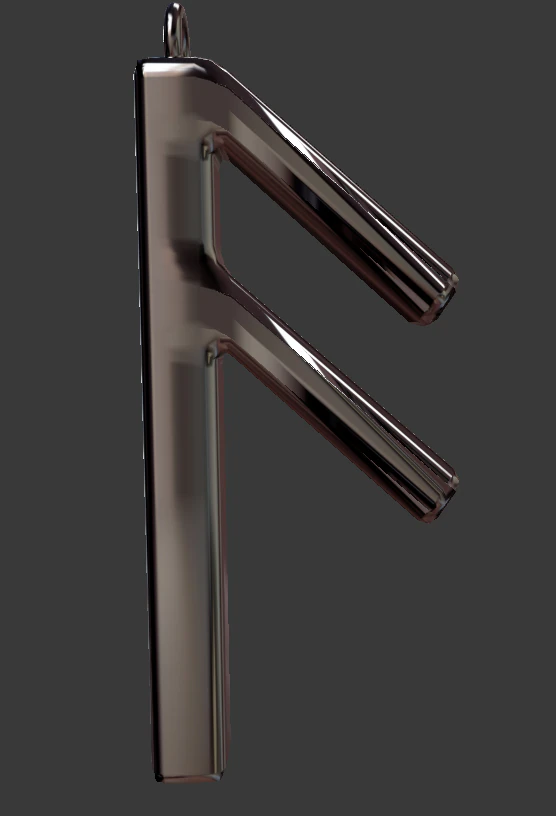 rune pendant 3D Print Model .c4d .max .obj .3ds .fbx .stl .blend 
