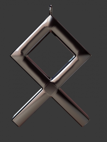 rune pendant 3D Baskı Modeli .c4d .max .obj .3ds .fbx .stl .blend 