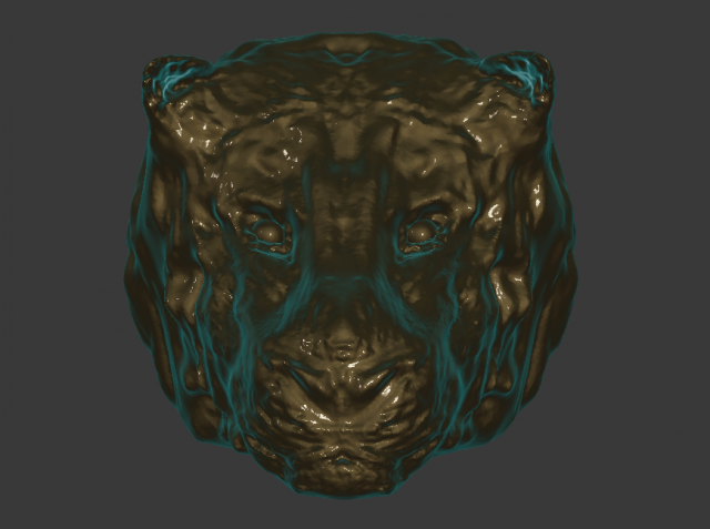 lion 3Dプリントモデル .c4d .max .obj .3ds .fbx .stl .blend 