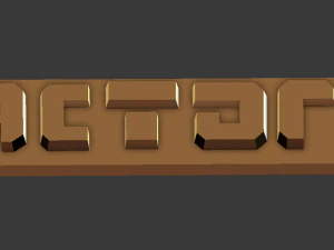 팩토리오 로고 3D 프린트 모델