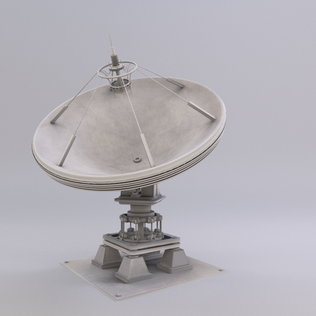 satellite dish 3D 模型 .c4d .max .obj .3ds .fbx .stl .blend 