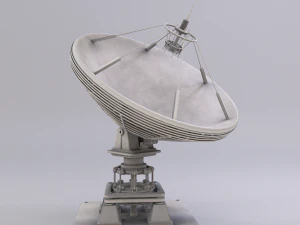 उपग्रह डिश 3D मॉडल