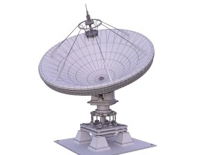उपग्रह डिश 3D मॉडल