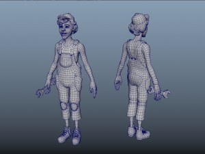 cartoon worker Modello 3D