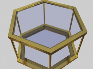 glass table 01 Modèle 3D