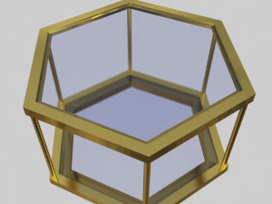 glass table 01 3D Model