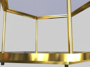 glass table 01 Modèle 3D