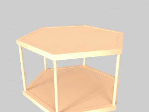 glass table 01 3D Model