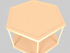 glass table 01 3D Model