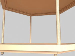 glass table 01 3D Model