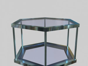 glass table 02 3D Model