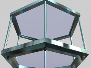 glass table 02 3D Model