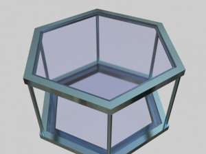 glass table 02 3D Model