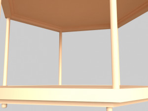 glass table 02 3D Model