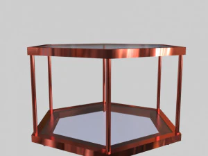 glass table 03 3D Model
