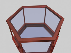 glass table 03 Model 3D