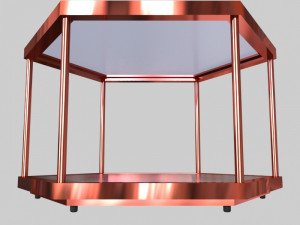 glass table 03 Model 3D