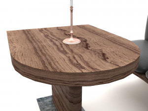 cafe chair 3D-Modell