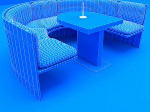 cafe chair 3D-Modell