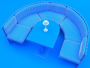 cafe chair 3D-Modell